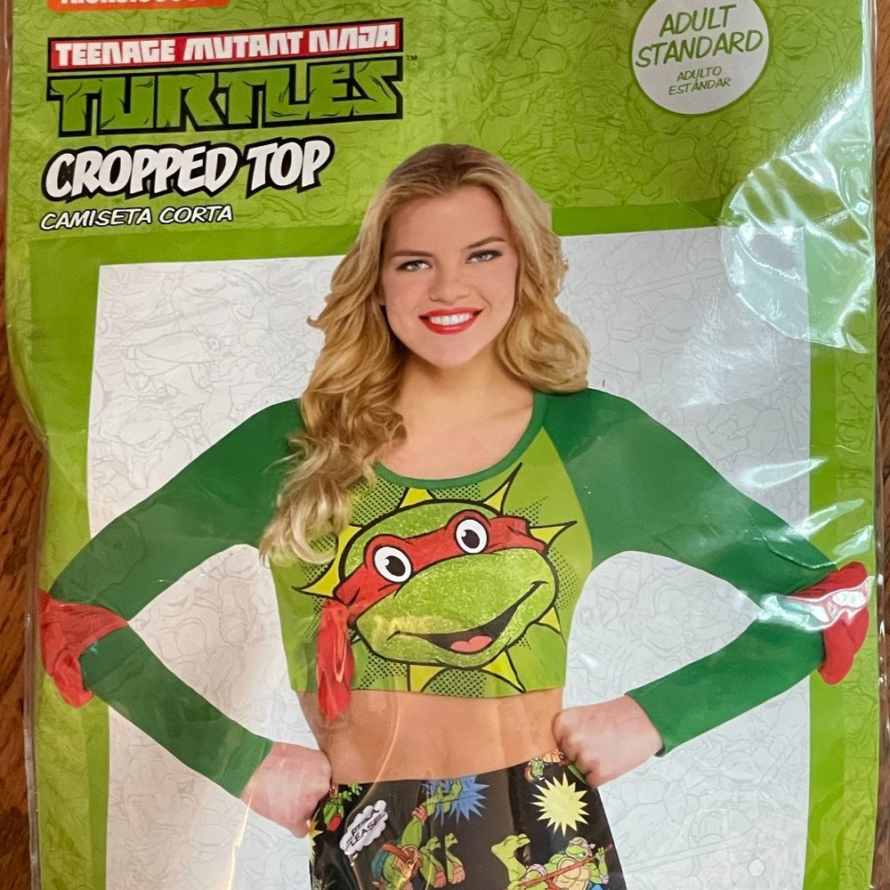 Ladies Ninja Turtles Cropped Top